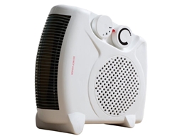 2KW FAN HEATER UPRIGHT OR FLAT 1KW OR 2KW THERMOSTAT & CUT OUT