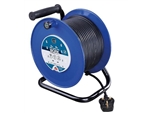 EXTENSION REEL 50m 13AMP 4xSOCKET ON STAND