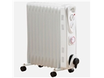 2.5KW OIL FILLED RADIATOR WITH 3 HEAT SETTINGS & 24HR TIMER