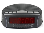 CLOCK RADIO AM/FM MAINS WITH BATTERY BACK-UP