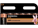 DURACELL PLUS 100 C BATTERY PK6 x6 CARDS