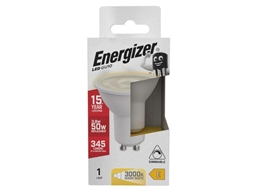 ENERGIZER LED DIMMABLE  GU10 3K WARM WHITE 3.6W 345LM 