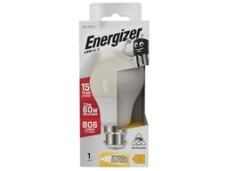 ENERGIZER LED GLS BC B22 27K WARM WHITE 7W 806LM = 60W