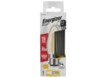 ENERGIZER FILAMENT LED CLEAR DIMMABLE CANDLE BC B22 27K WARM WHITE 5W 470LM