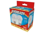 EVEREADY LED GLS BC B22 3K Warm White 8W 806LM = 60W PK2 X 6 