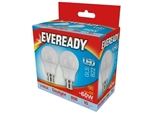 EVEREADY LED GLS BC B22 65K DAY LIGHT 8W 820LM = 60W PK2 X 6 