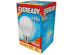 EVEREADY LED GLS ES E27 3K WARM WHITE 4.9W 470LM PK5 = 40W