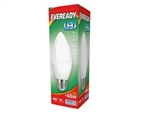 EVEREADY LED CANDLE ES E27 65K DAYLIGHT 6W = 40W 480LM PK5 S13615