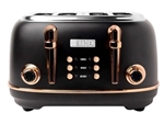 HADEN HERITAGE 4 SLICE TOASTER BLACK & COPPER