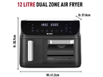 HADEN 12L DUAL ZONE AIR FRYER 